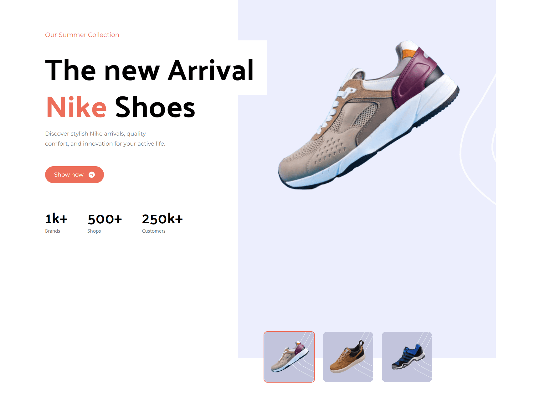 Nike Landing page